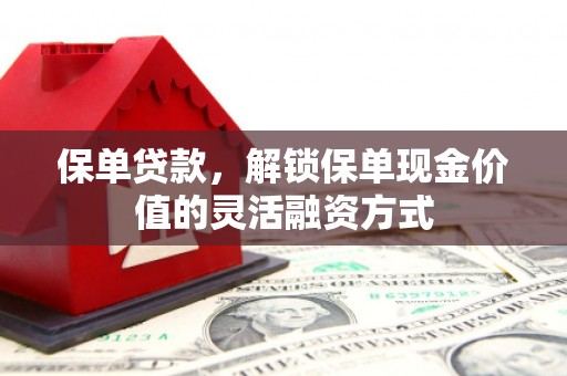 朱家尖保单贷款，解锁保单现金价值的灵活融资方式