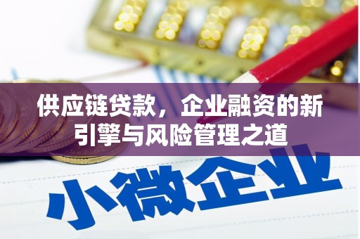 朱家尖供应链贷款，企业融资的新引擎与风险管理之道