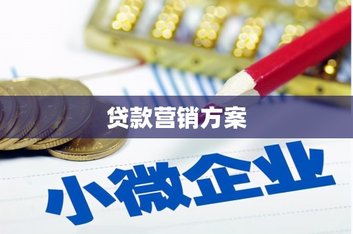 朱家尖贷款营销方案