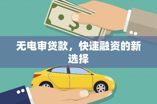 朱家尖无电审贷款，快速融资的新选择