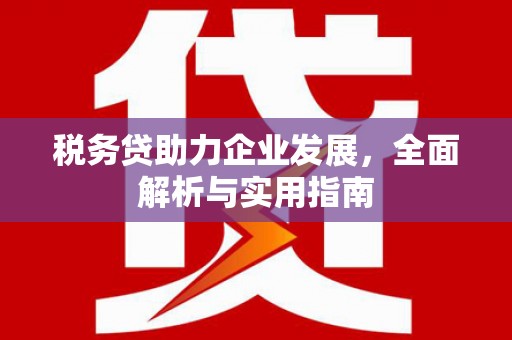朱家尖税务贷助力企业发展，全面解析与实用指南