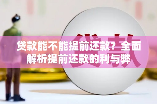 朱家尖贷款能不能提前还款？全面解析提前还款的利与弊