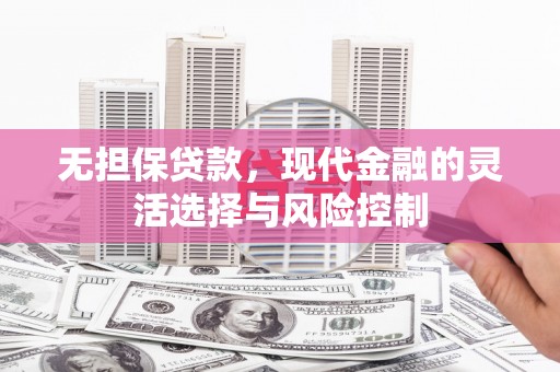 朱家尖无担保贷款，现代金融的灵活选择与风险控制