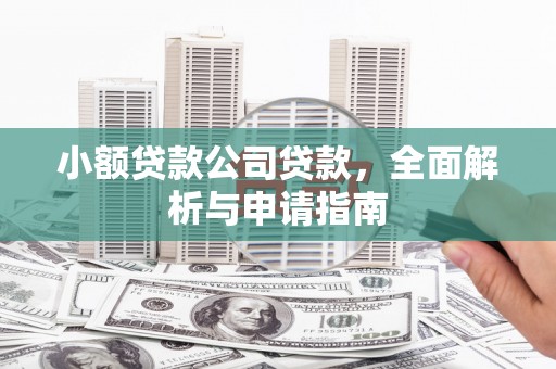 朱家尖小额贷款公司贷款，全面解析与申请指南