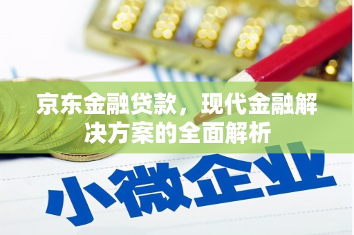 朱家尖京东金融贷款，现代金融解决方案的全面解析