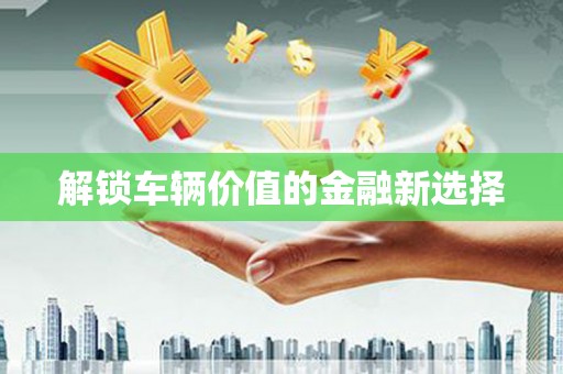 朱家尖解锁车辆价值的金融新选择