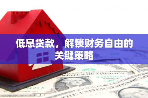 朱家尖低息贷款，解锁财务自由的关键策略