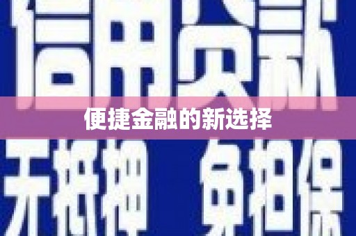 朱家尖便捷金融的新选择