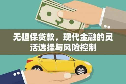 朱家尖无担保贷款，现代金融的灵活选择与风险控制