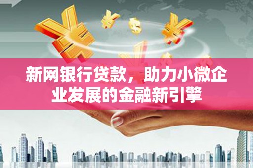 朱家尖新网银行贷款，助力小微企业发展的金融新引擎