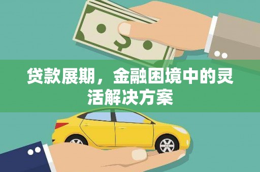 朱家尖贷款展期，金融困境中的灵活解决方案