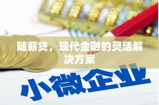 朱家尖随薪贷，现代金融的灵活解决方案