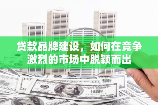 朱家尖贷款品牌建设，如何在竞争激烈的市场中脱颖而出