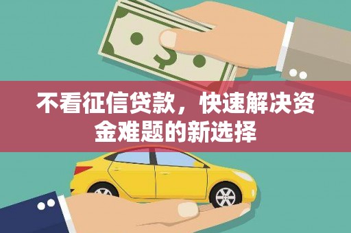 朱家尖不看征信贷款，快速解决资金难题的新选择