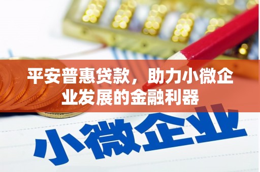 朱家尖平安普惠贷款，助力小微企业发展的金融利器