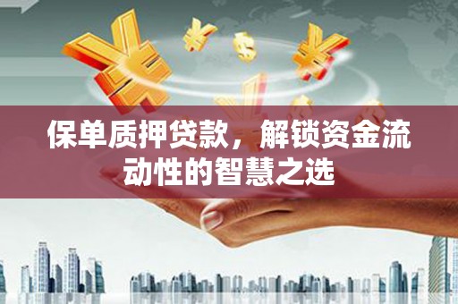 朱家尖保单质押贷款，解锁资金流动性的智慧之选