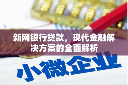 朱家尖新网银行贷款，现代金融解决方案的全面解析