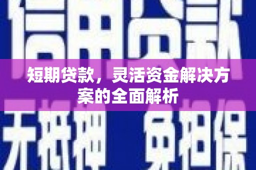 朱家尖短期贷款，灵活资金解决方案的全面解析