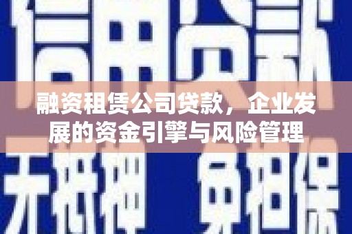 朱家尖融资租赁公司贷款，企业发展的资金引擎与风险管理