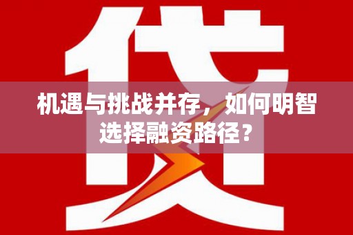 朱家尖机遇与挑战并存，如何明智选择融资路径？