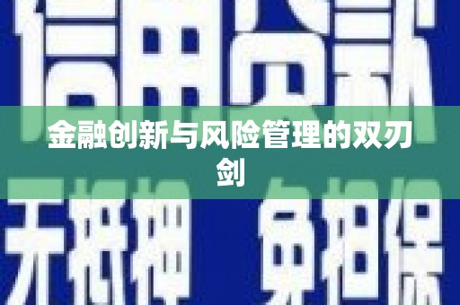朱家尖金融创新与风险管理的双刃剑