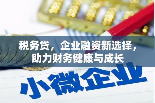 朱家尖税务贷，企业融资新选择，助力财务健康与成长